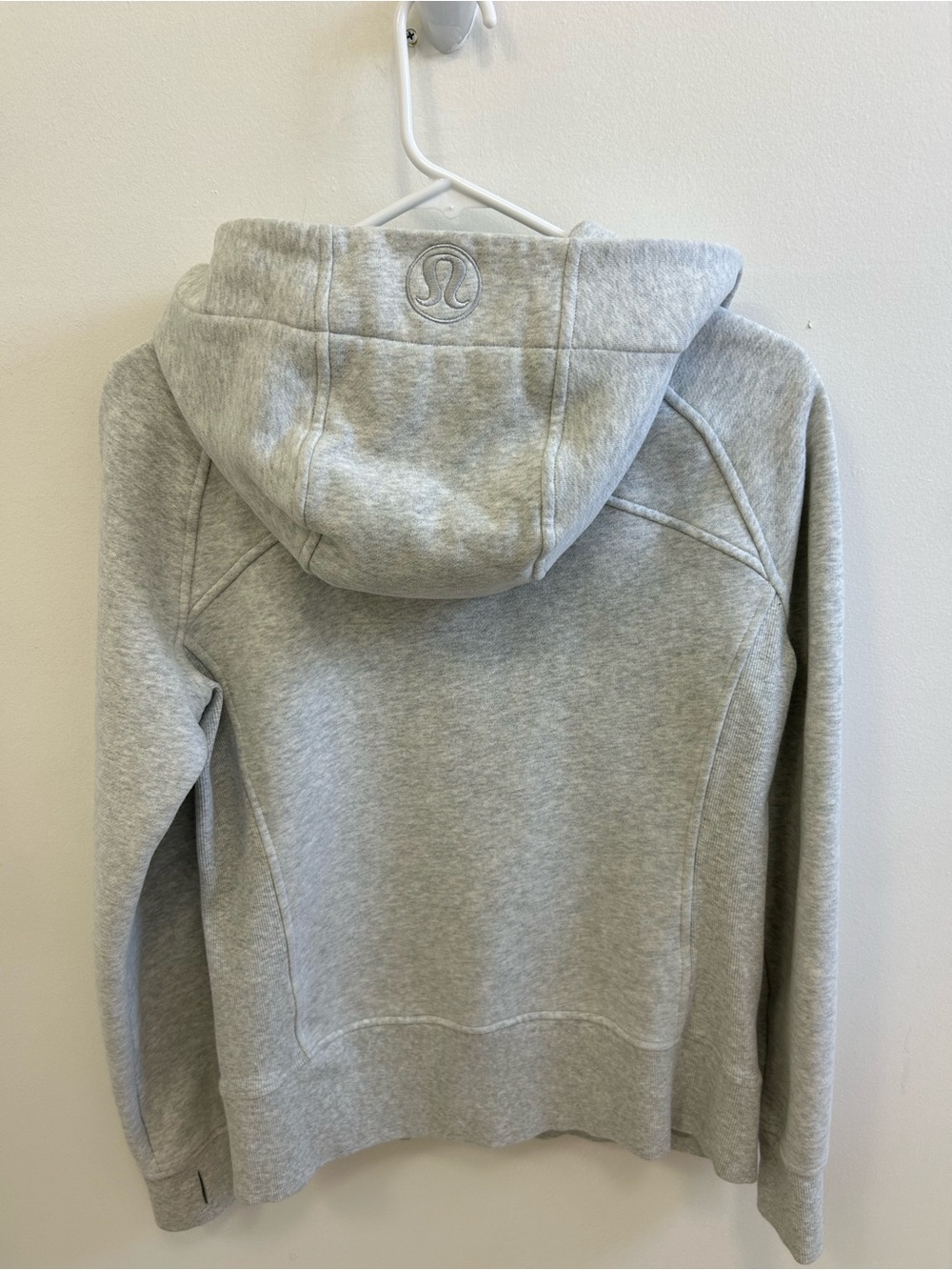 lululemon athletica 🍋 Scuba Full-Zip Hoodie in Heathered Core Ultra Light Gray - Picture 5 of 8
